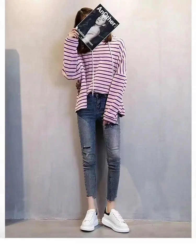 White Women's Thick Sole Casual Shoes with Height-Increasing Design — feature 8