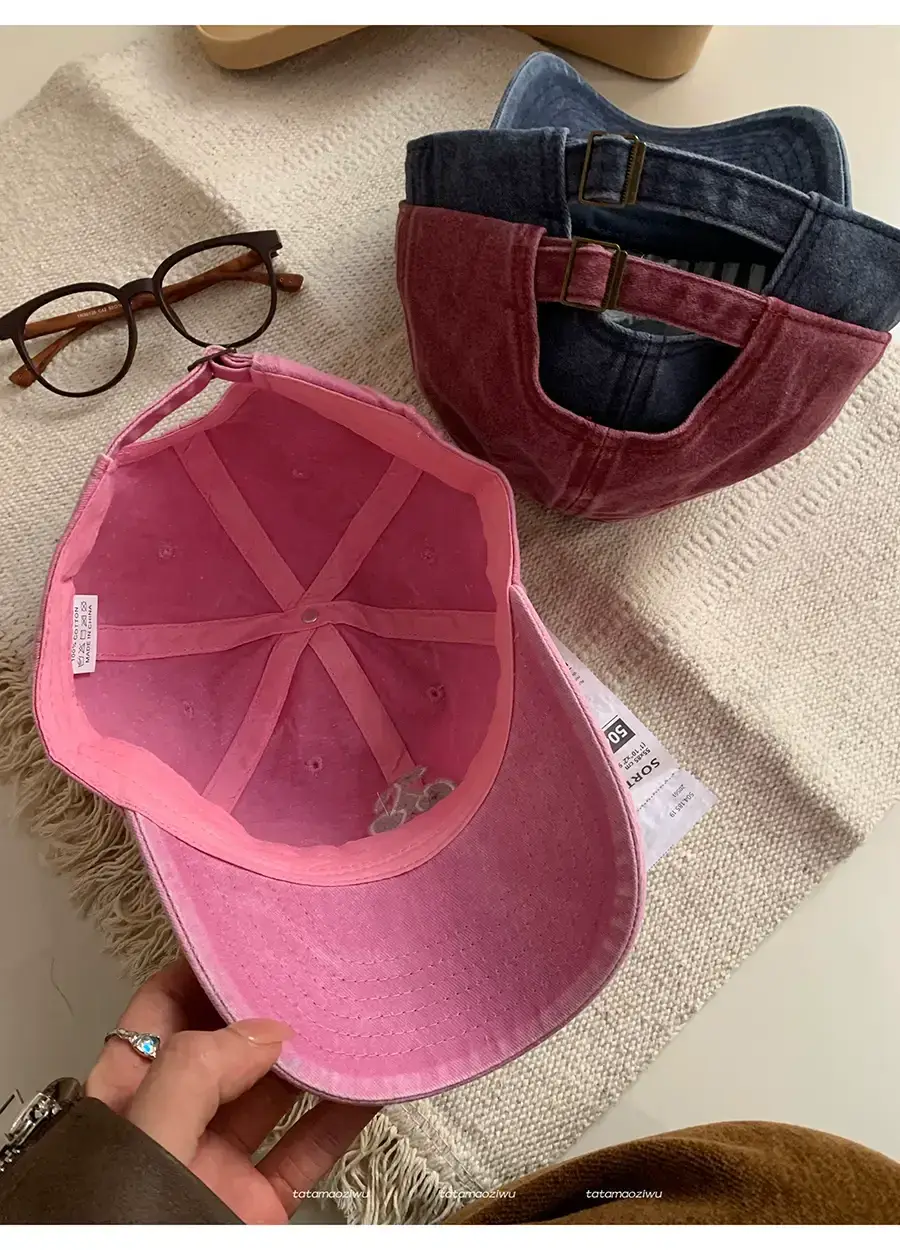 Pink Embroidered Baseball Cap for Women 2024 — feature 11