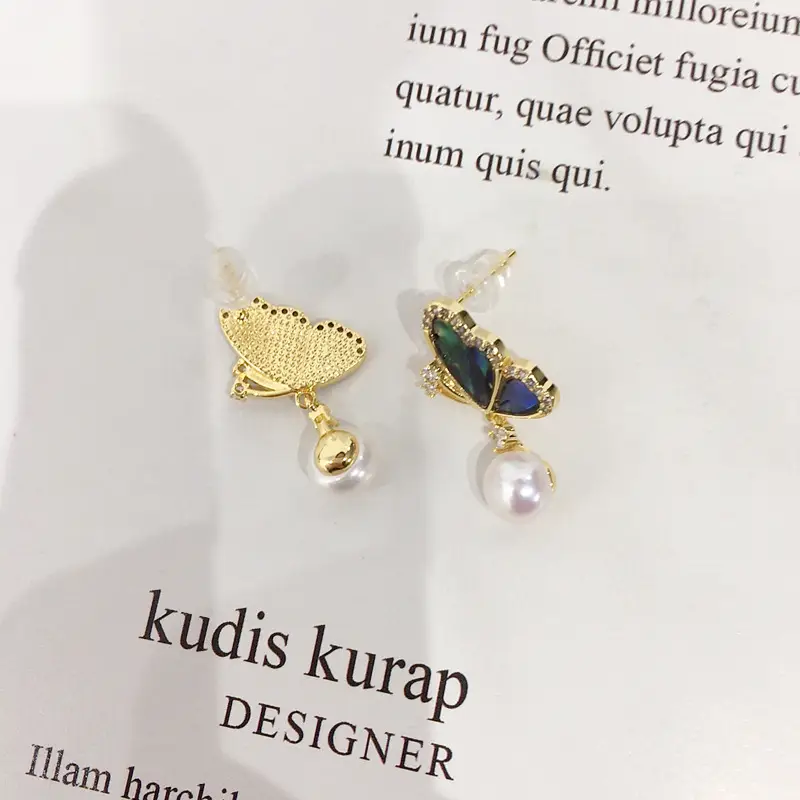 Women's Colorful Abalone Pearl Earrings 18K Gold — feature 6