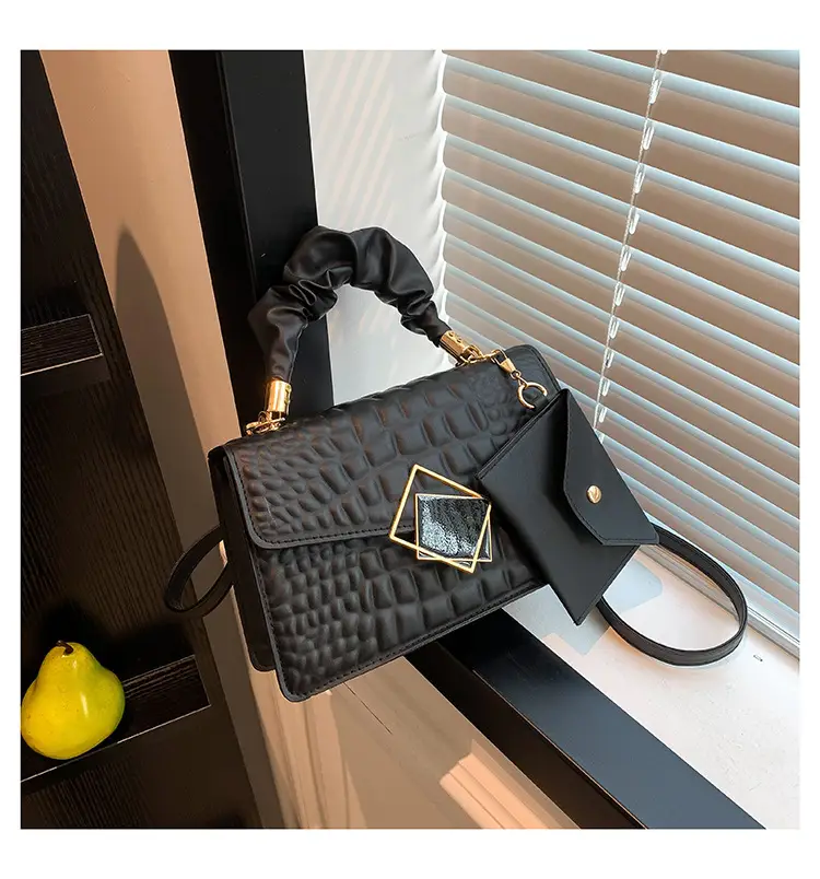 Women's Green Croc Leather Messenger Bag 2024 — feature 20