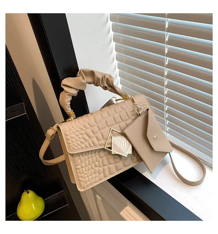 Women's Green Croc Leather Messenger Bag 2024 — feature 21