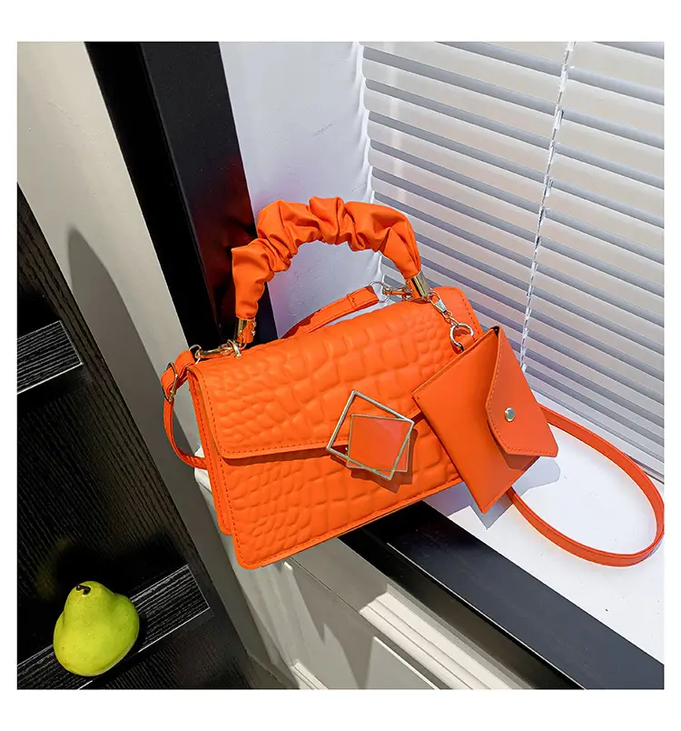 Women's Green Croc Leather Messenger Bag 2024 — feature 25