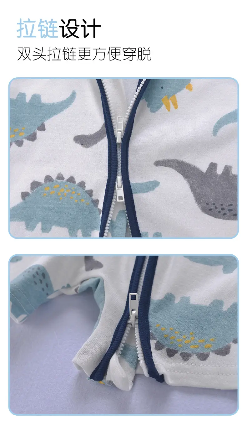 Baby Space Print Zipper Jumpsuit Blue — feature 7