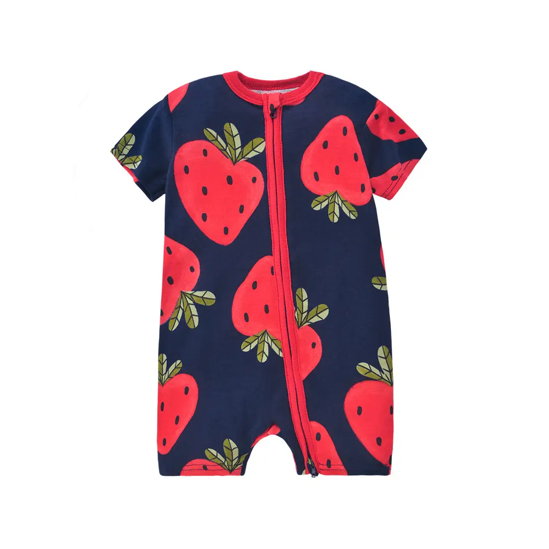 Baby Space Print Zipper Jumpsuit Blue - Image 6