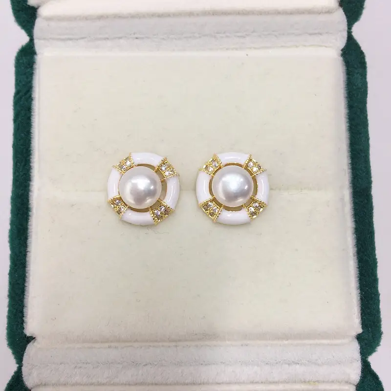 Natural Pearl Earrings for Women 18K Gold Filled — feature 6