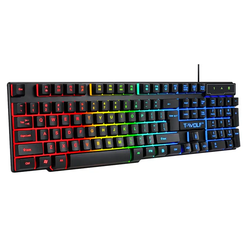 T-Wolf Thunder Wolf T20 Gaming Keyboard Wired Luminous Arabic Spanish Russian Computer Keyboard Cross-Border — feature 19