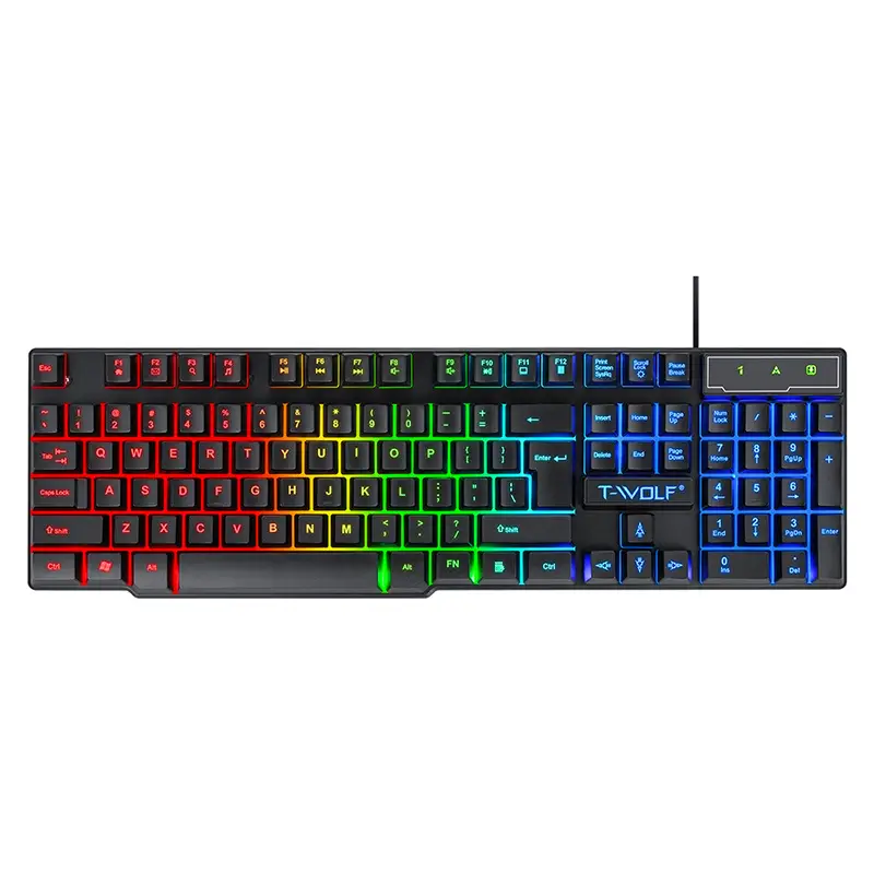 T-Wolf Thunder Wolf T20 Gaming Keyboard Wired Luminous Arabic Spanish Russian Computer Keyboard Cross-Border — feature 20