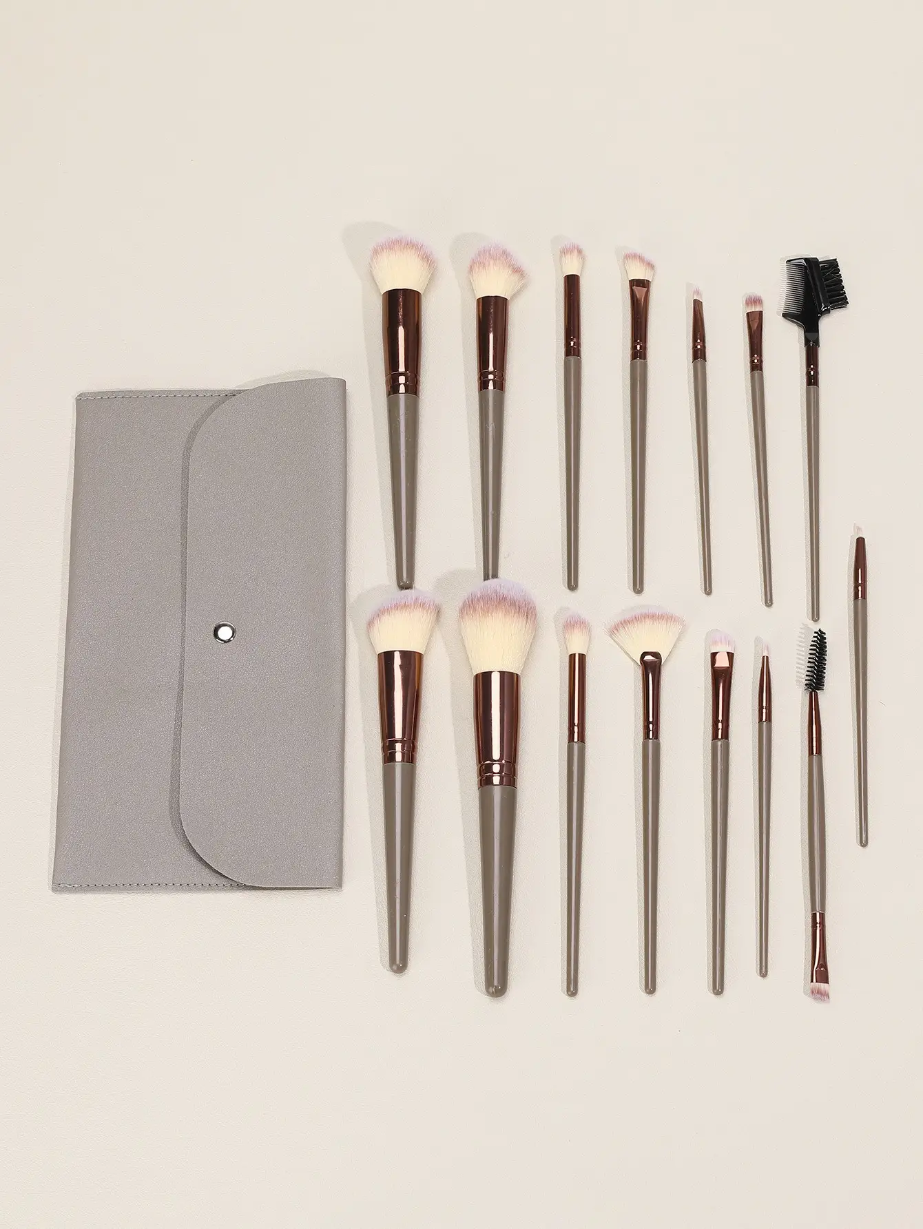 15-Piece Makeup Brush Set for Blush, Foundation, Eye Shadow & Eyebrow β feature 11