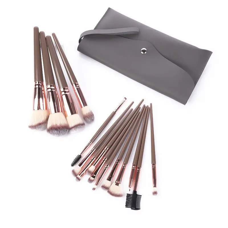 15-Piece Makeup Brush Set for Blush, Foundation, Eye Shadow & Eyebrow β feature 7