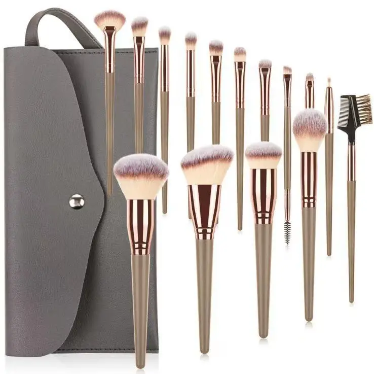 15-Piece Makeup Brush Set for Blush, Foundation, Eye Shadow & Eyebrow β feature 9