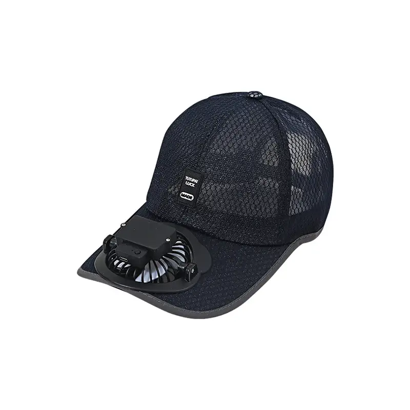 Summer new rechargeable fan Hat sun-proof sun-Proof Duck tongue breathable mesh hat couple outdoor travel site men and women
