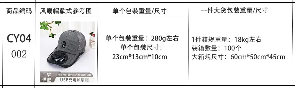 Summer new rechargeable fan Hat sun-proof sun-Proof Duck tongue breathable mesh hat couple outdoor travel site men and women — feature 17