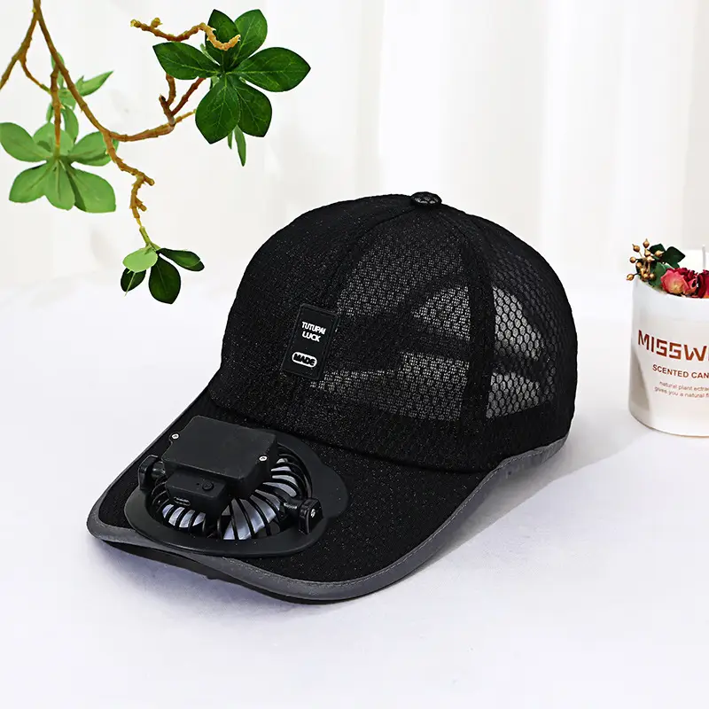 Breathable mesh cap Black
