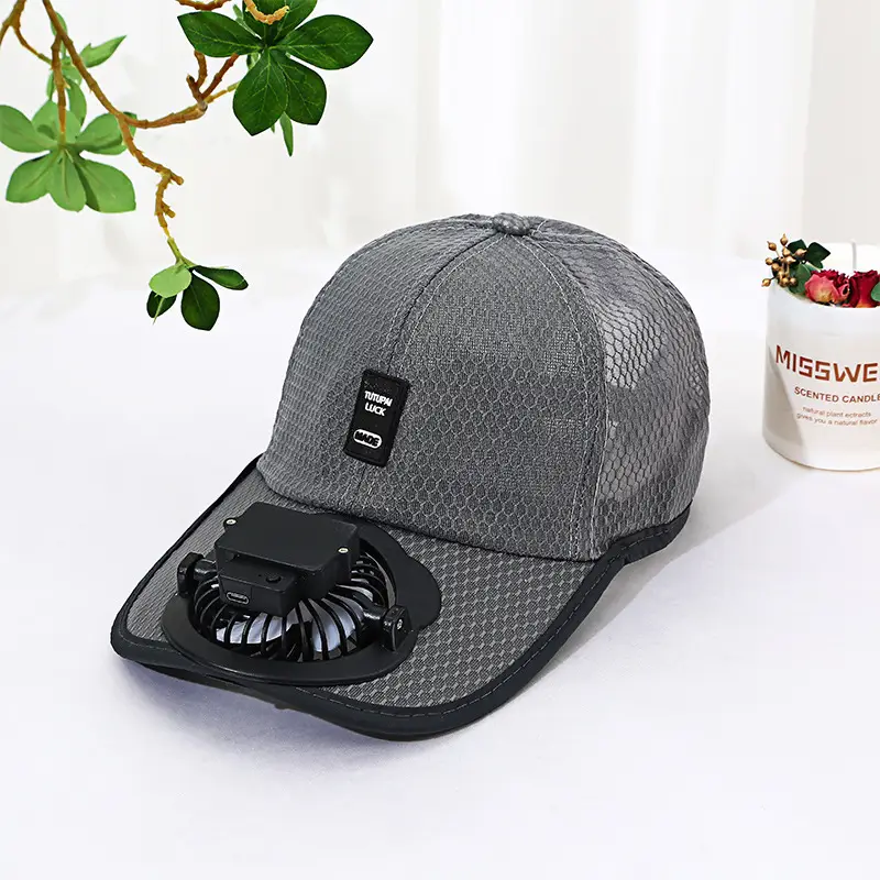 Breathable mesh cap dark gray