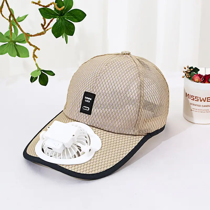 Breathable mesh cap beige