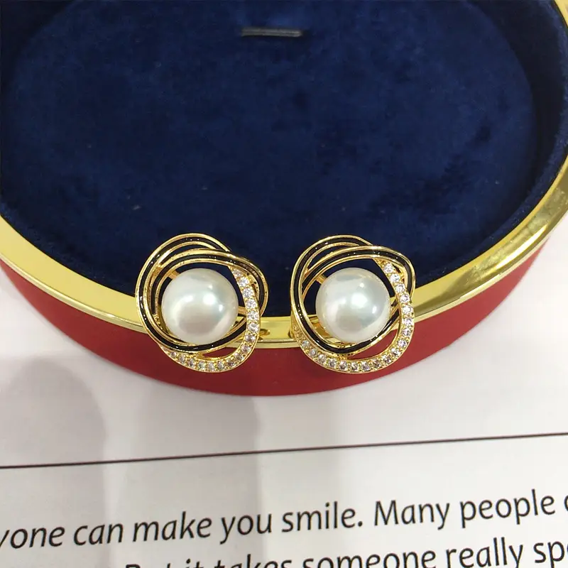 Natural Pearl Earrings for Women 18K Gold Filled - Image 4
