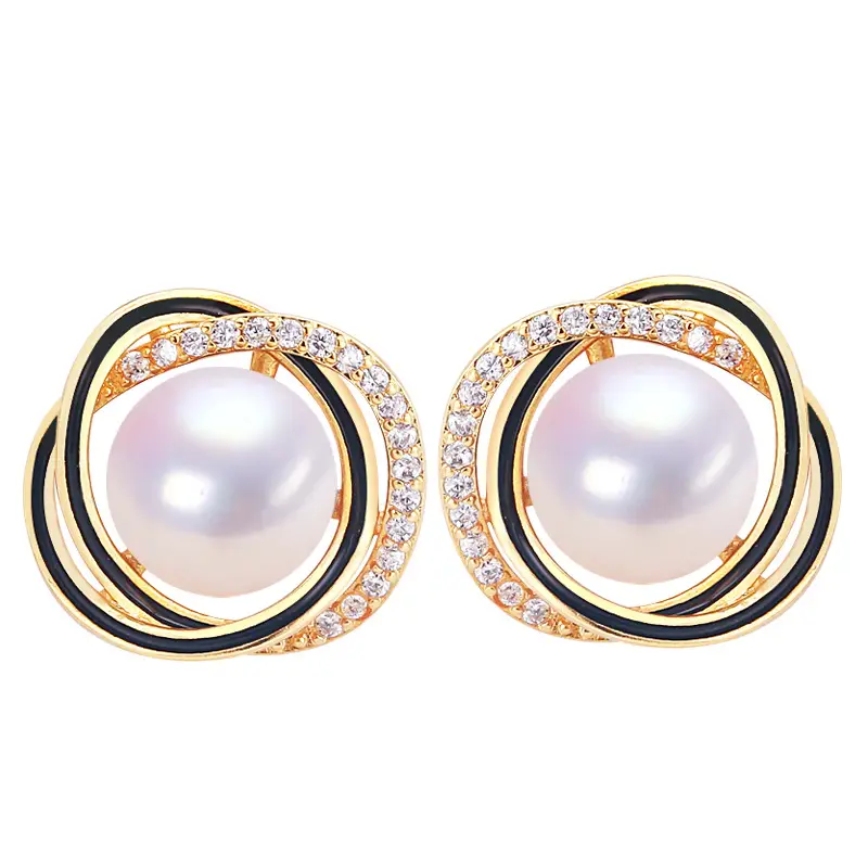 Natural Pearl Earrings for Women 18K Gold Filled - Image 6