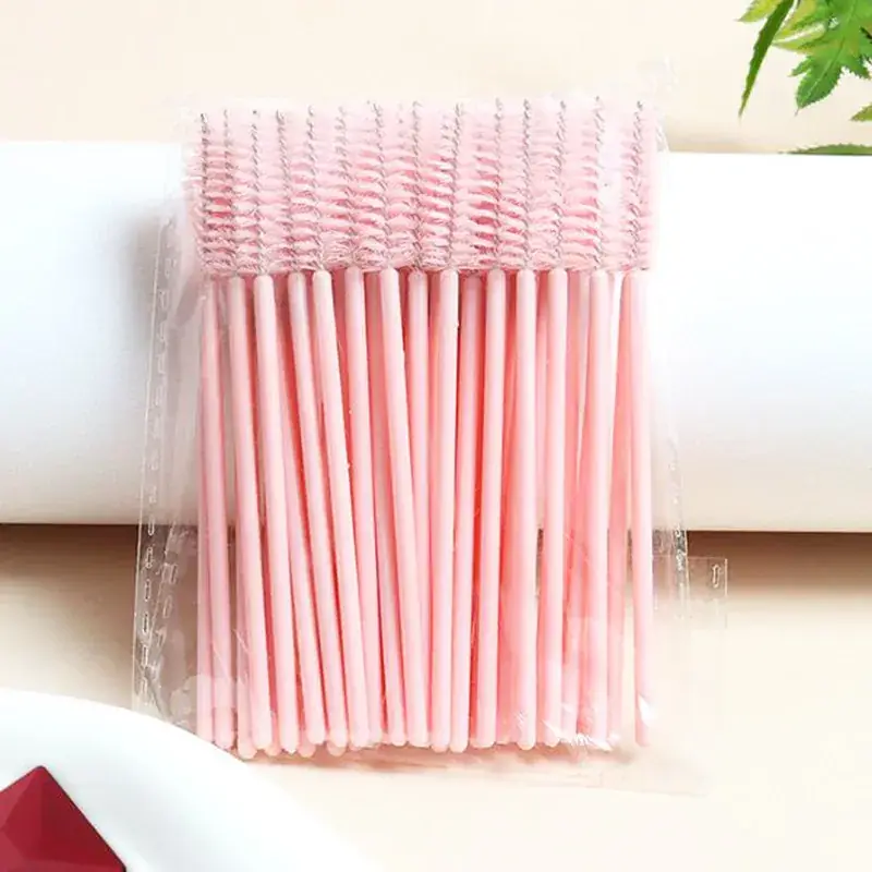 Pink Spiral Eyelash Grooming Brush for Beauty Tools - Image 14