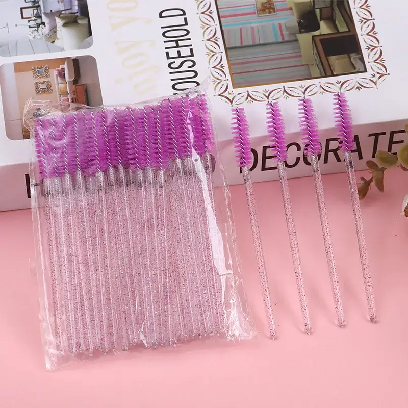 Pink Spiral Eyelash Grooming Brush for Beauty Tools - Image 7