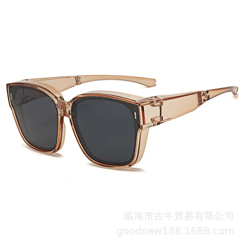 Black UV400 Sunglasses for Women Men Anti-UV Driving Glasses - Image 8