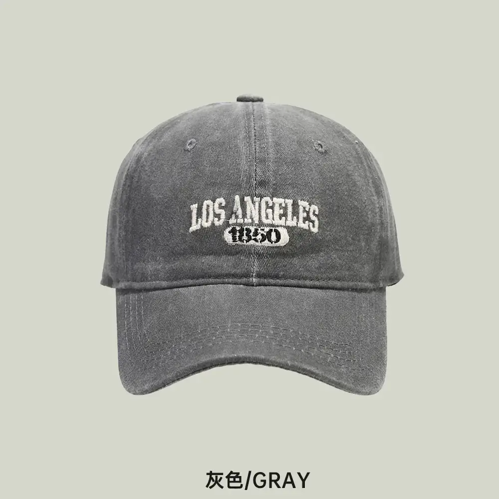 Women's Korean Style Washed Distressed Baseball Cap - Image 2