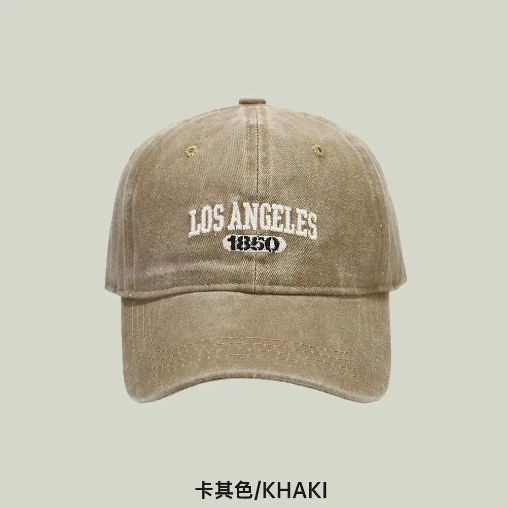 Women's Korean Style Washed Distressed Baseball Cap - Image 5