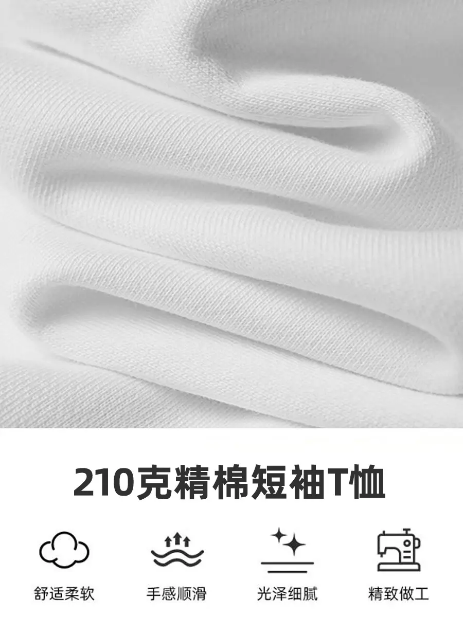 Men Pure Cotton Round Neck T-Shirt Black 2024 - Image 4