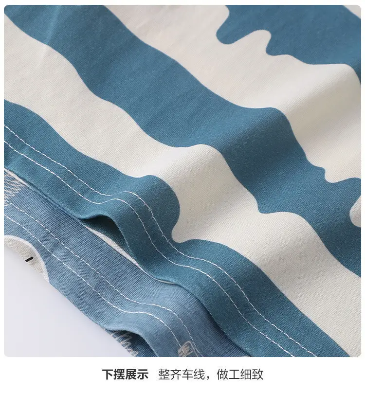 Baby T-shirt Blue Tiger Print Summer Casual Short Sleeve — feature 11