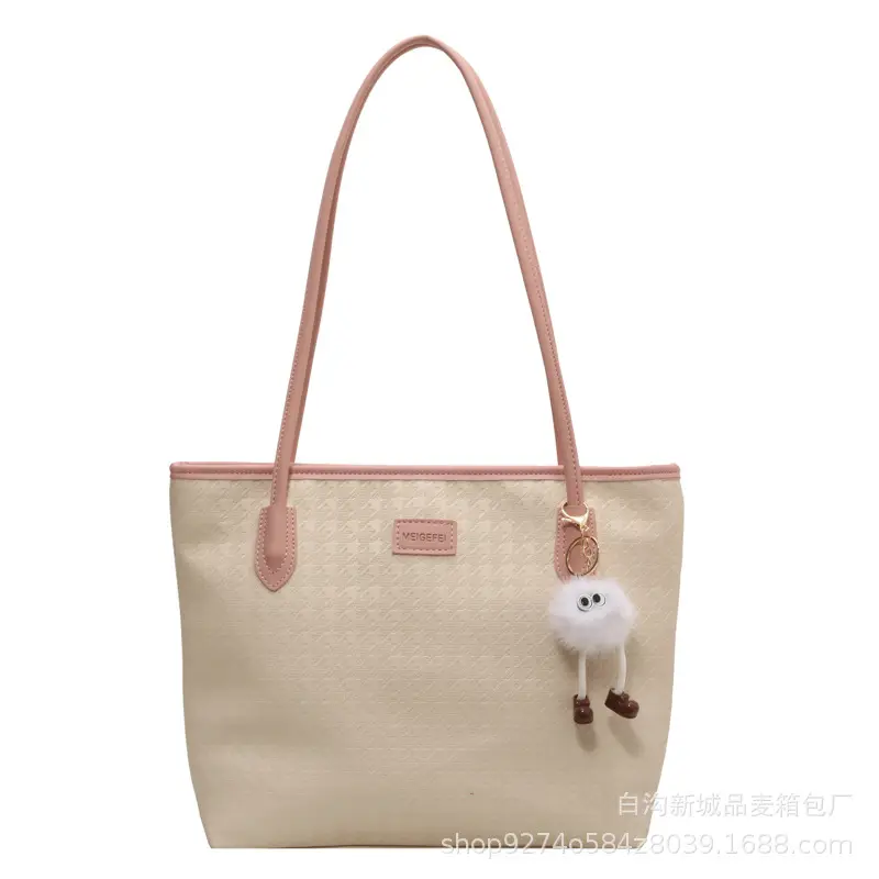 Women Large Capacity Black PU Leather Commuter Bag - Image 8