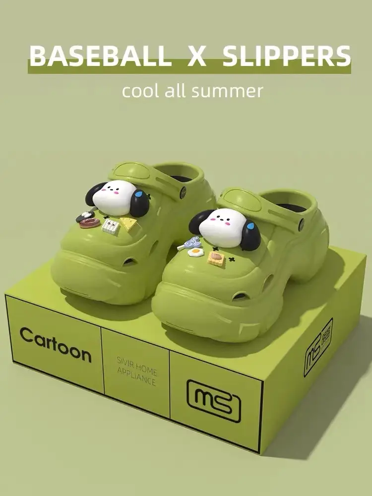Hole shoes women's thick bottom increased non-slip fashionable platform bottom Internet celebrity cute beach sandals for outer wear summer - Image 6