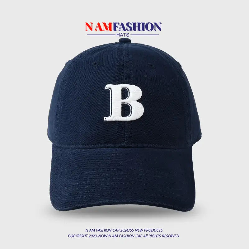 Women Men Maroon Letter B Cap Sun Protection - Image 9