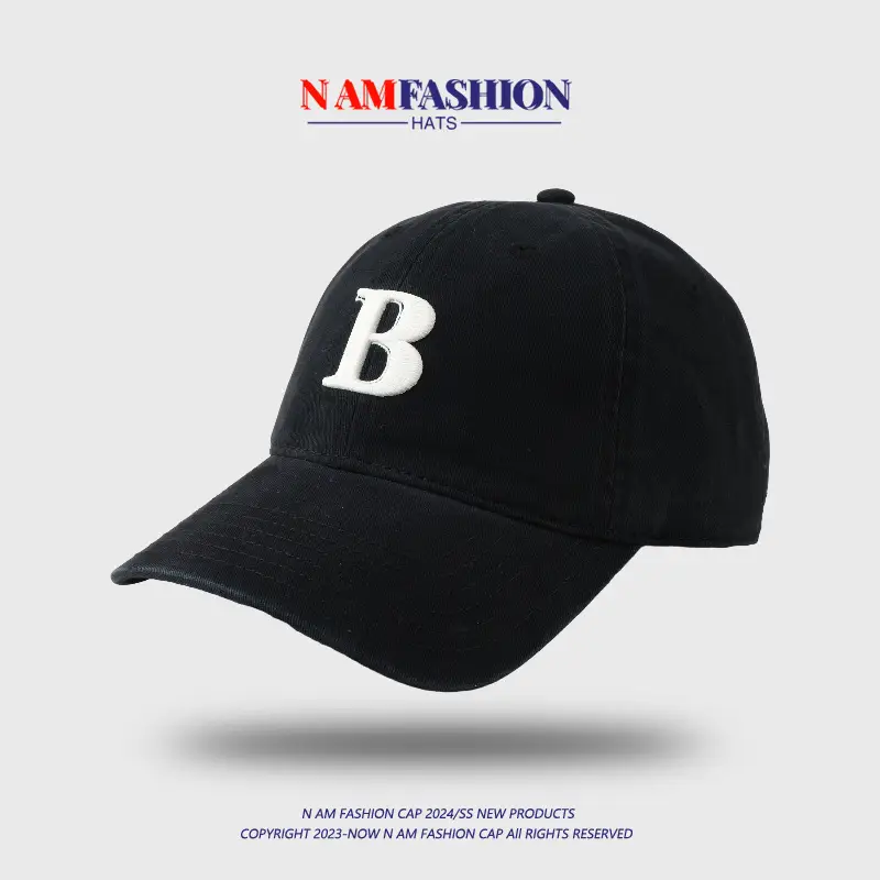 Women Men Maroon Letter B Cap Sun Protection - Image 11