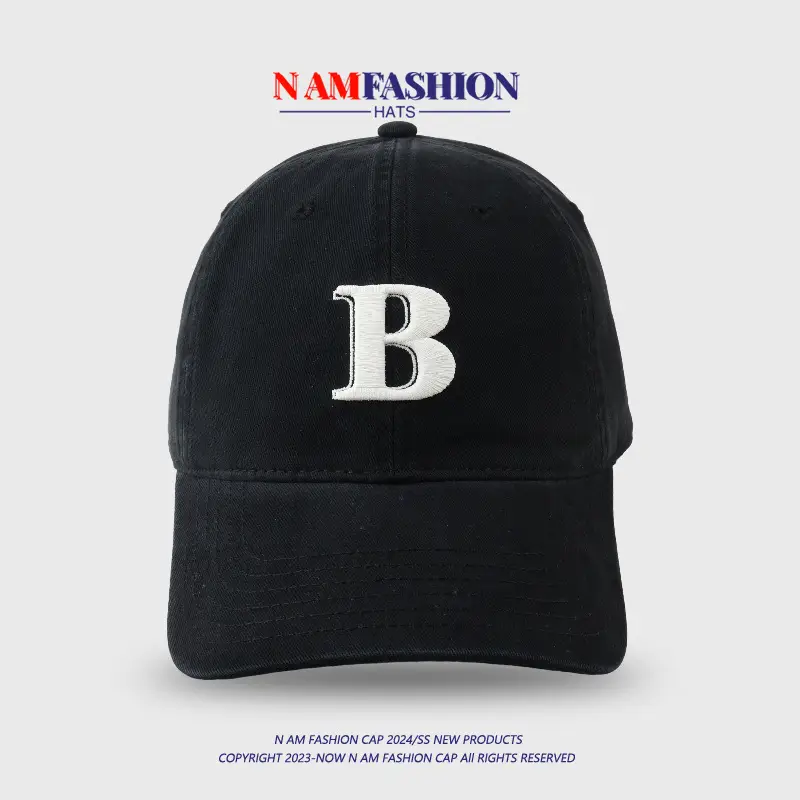 Women Men Maroon Letter B Cap Sun Protection — feature 10
