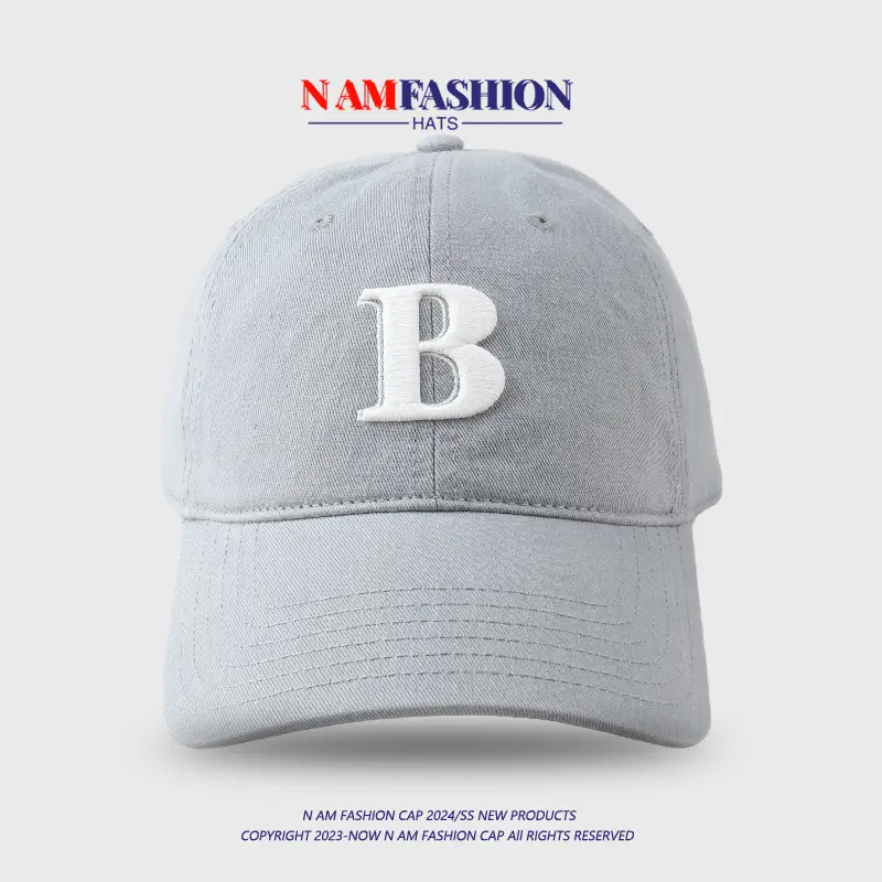 Women Men Maroon Letter B Cap Sun Protection — feature 12