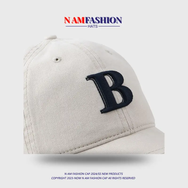Women Men Maroon Letter B Cap Sun Protection — feature 14