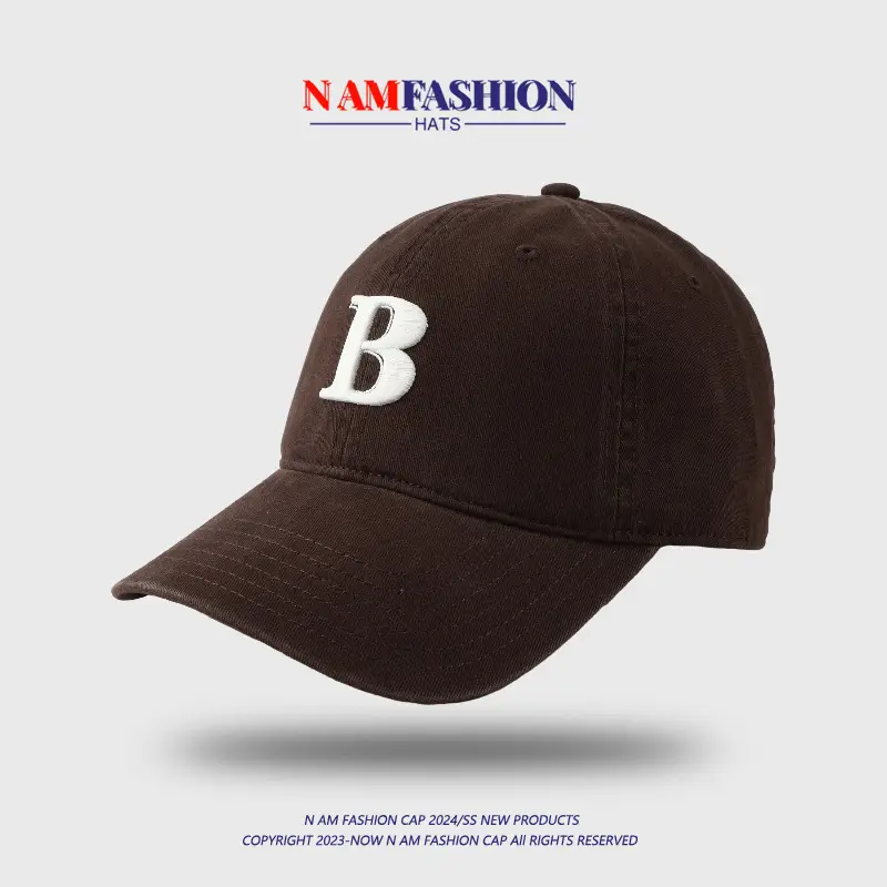 Women Men Maroon Letter B Cap Sun Protection — feature 8