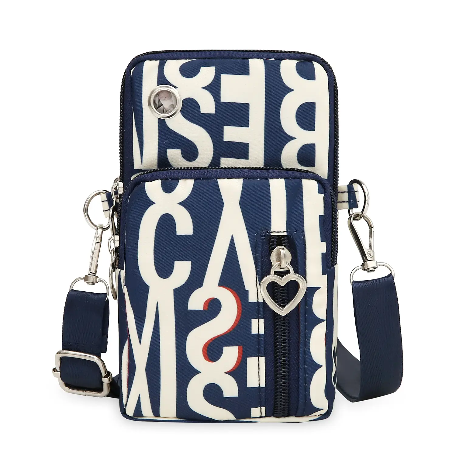 2024 Mini Multi-Piece Phone Bag with Heart Zip - Image 2