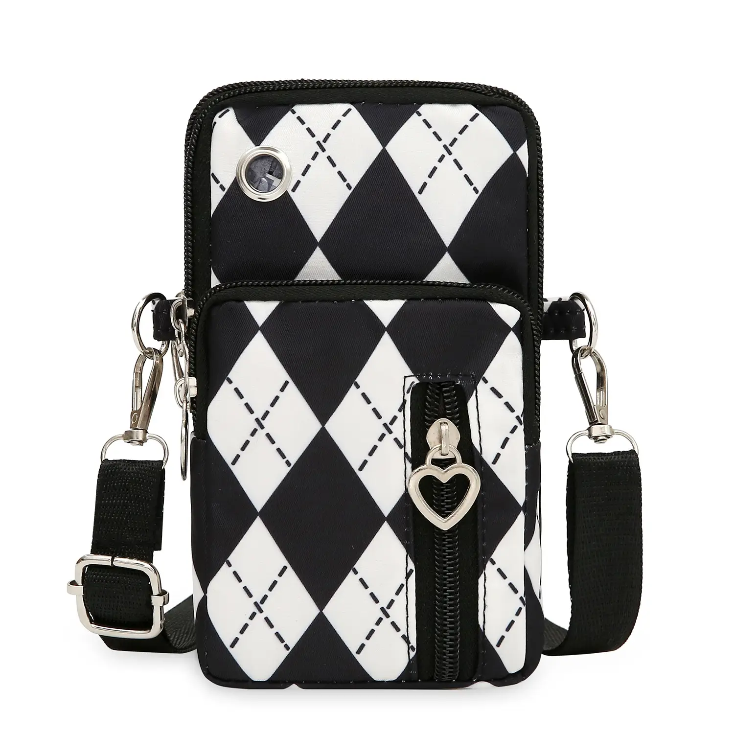 2024 Mini Multi-Piece Phone Bag with Heart Zip - Image 3