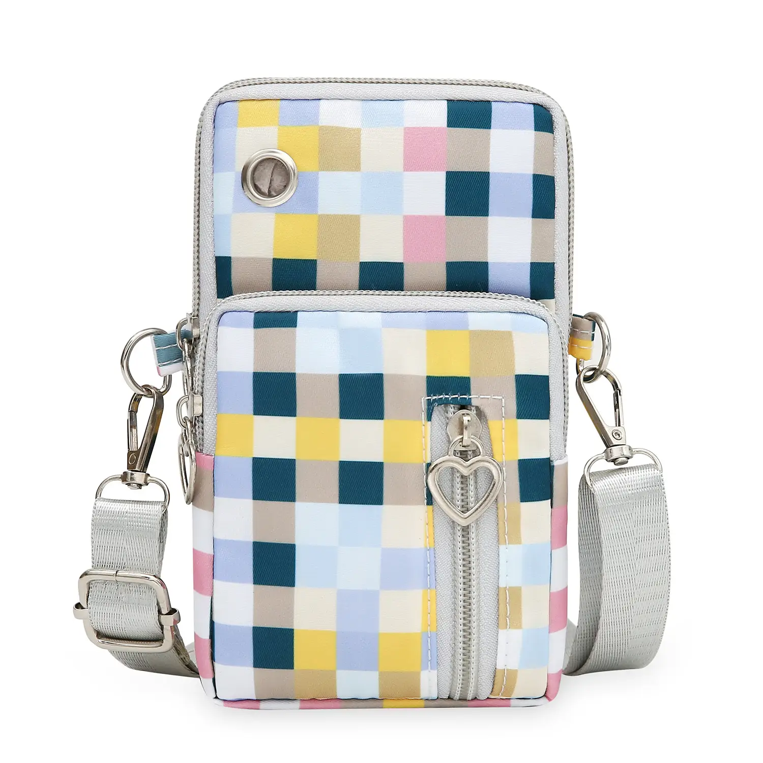 2024 Mini Multi-Piece Phone Bag with Heart Zip - Image 4
