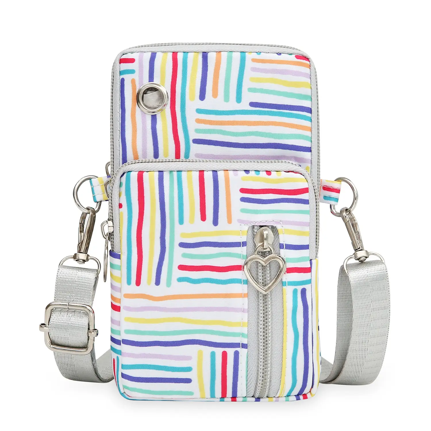 2024 Mini Multi-Piece Phone Bag with Heart Zip - Image 7