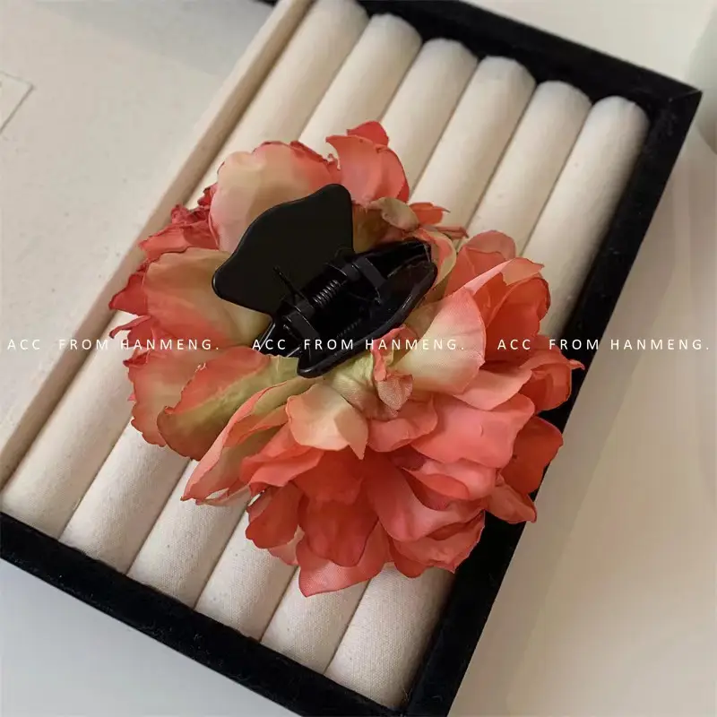 Spring Peony Flower Hair Clips for Women - Image 9