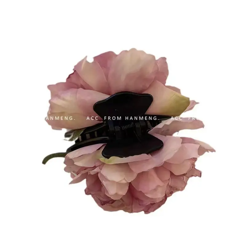 Spring Peony Flower Hair Clips for Women - Image 10
