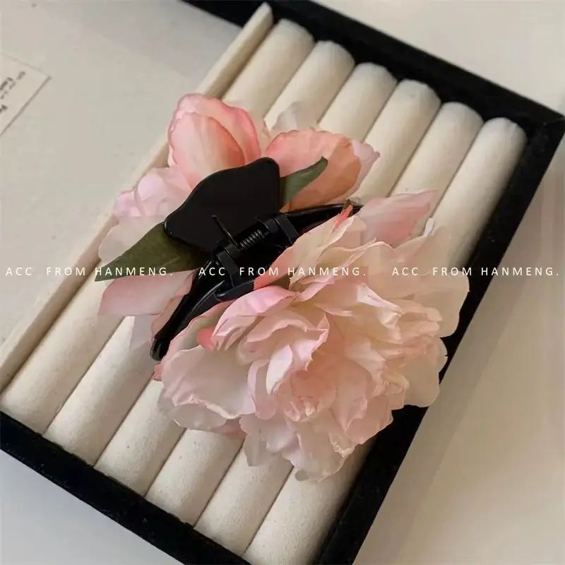 Spring Peony Flower Hair Clips for Women — feature 3