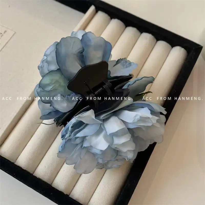 Spring Peony Flower Hair Clips for Women - Image 4