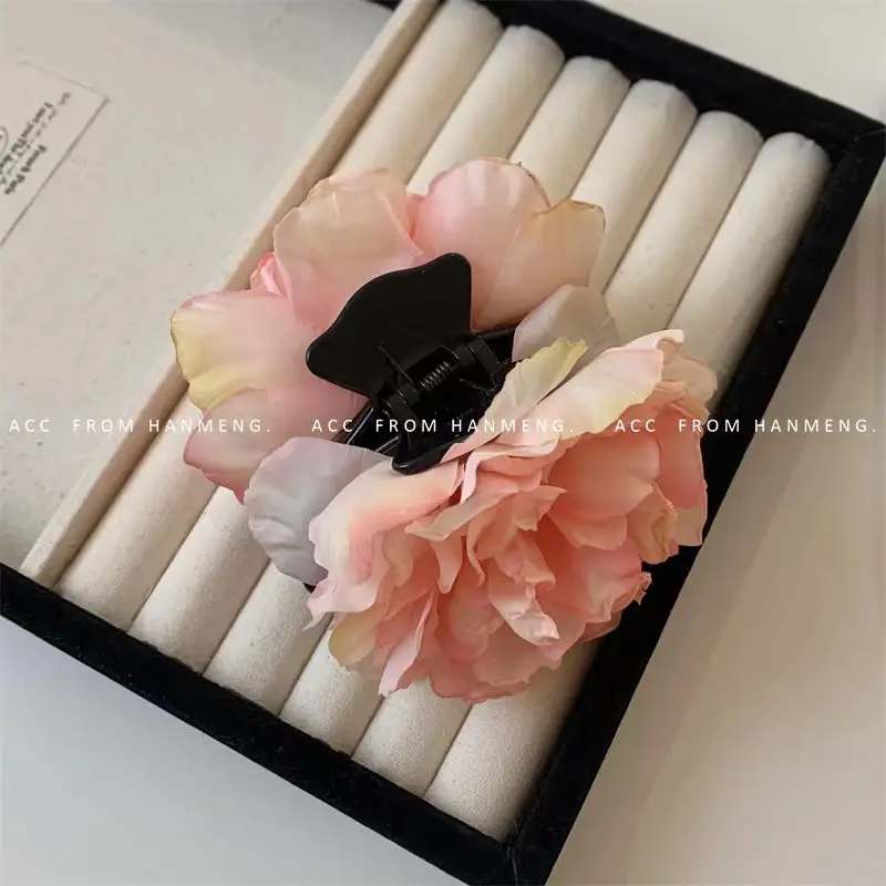 Spring Peony Flower Hair Clips for Women - Image 5