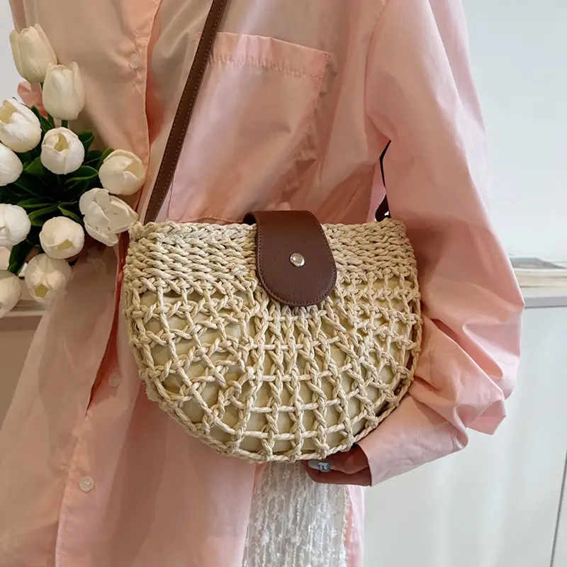 2026 Straw Shoulder Bag Large Capacity French Style - Image 4