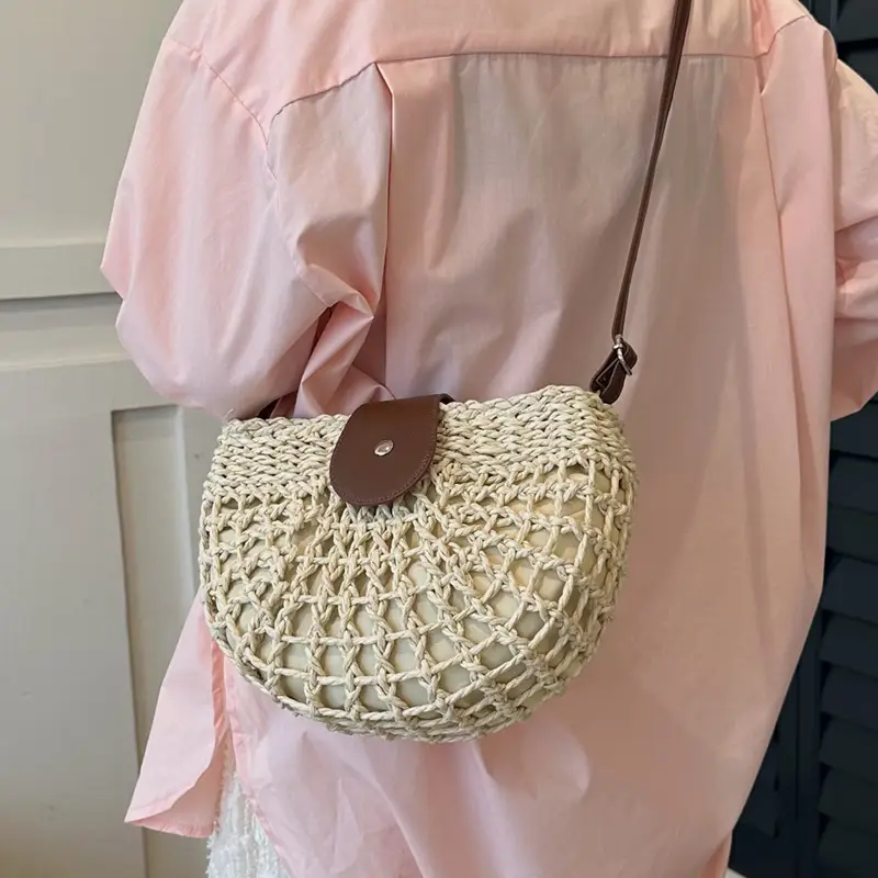 2026 Straw Shoulder Bag Large Capacity French Style - Image 6