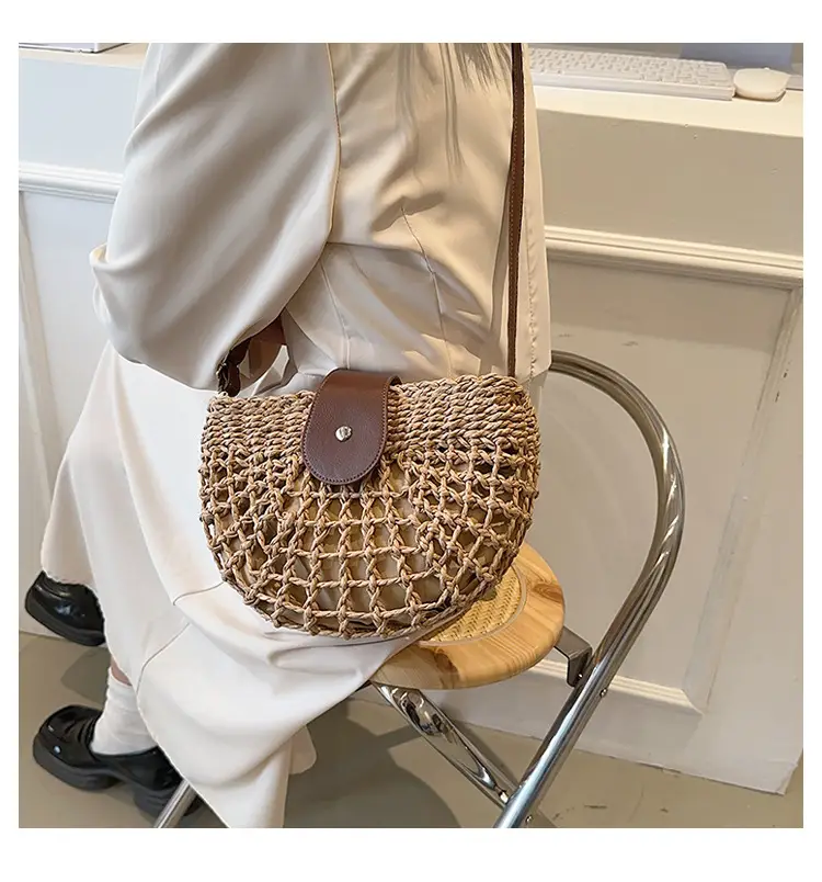2026 Straw Shoulder Bag Large Capacity French Style — feature 20