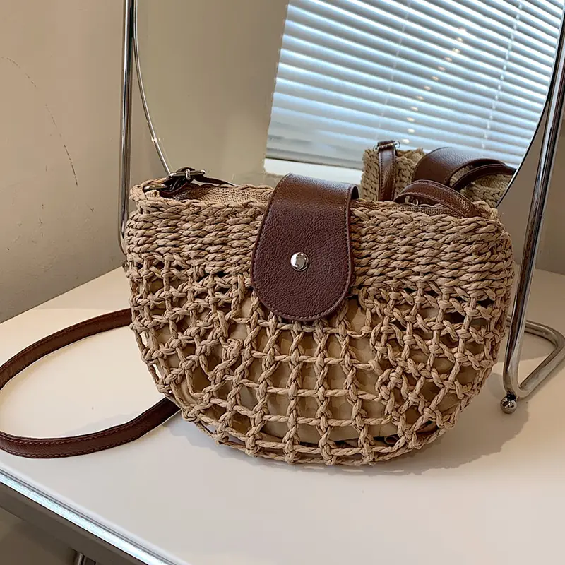2026 Straw Shoulder Bag Large Capacity French Style - Image 2