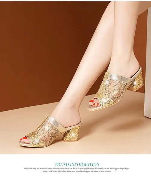 Women's Sparkly Wedge Sandals Summer 2024 — feature 6
